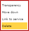 Delete WMS service