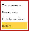 Delete WMS service Delete WMS service