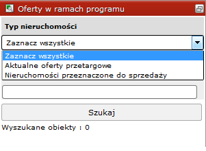 Wybór typu nieruchomości
