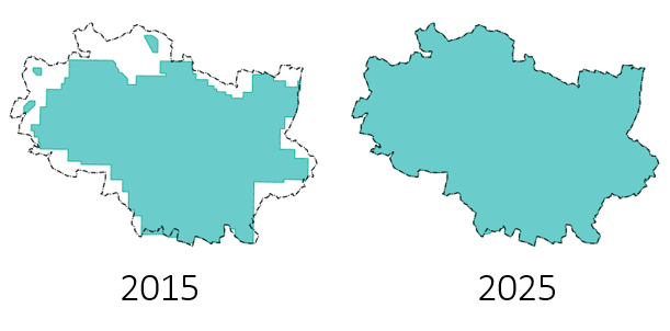 Zasięg fotoplanów ukośnych Zasięg fotoplanów ukośnych